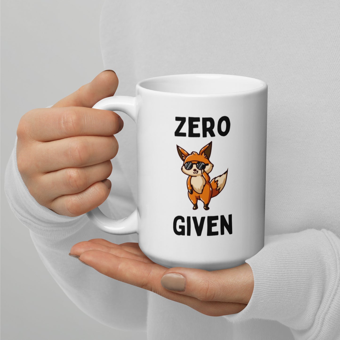 "Zero Fox Given" 15oz White Coffee Mug